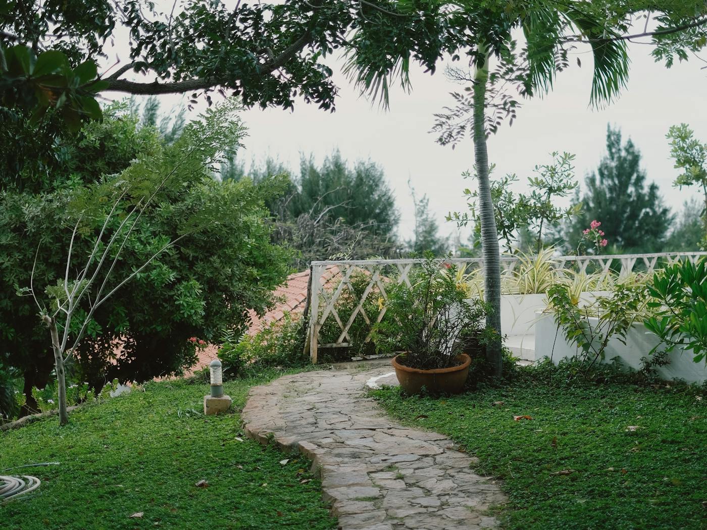 Recently installed concrete paver patio with sharp edges and fresh polymeric sand.